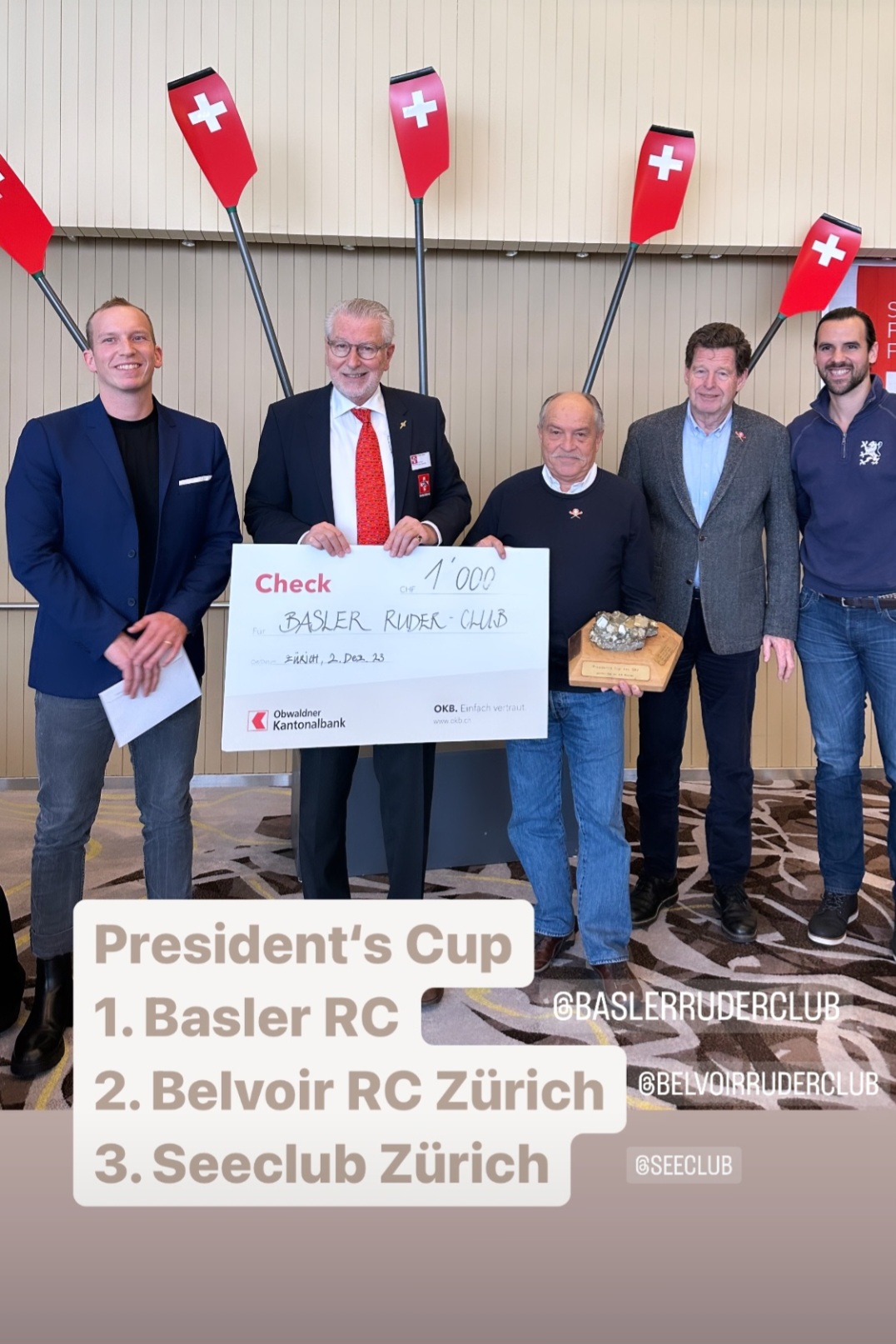 Preisübergabe Presidets Cup 2022 2023